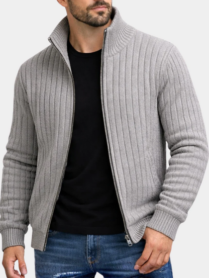 Gilet classico elegante con zip